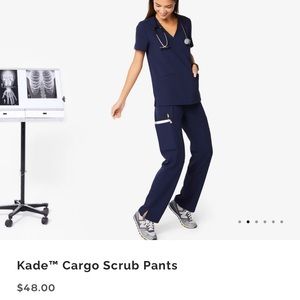 Figs Kade Navy Scrub Pant